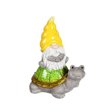 Load image into Gallery viewer, Terracotta Traveling Gnome with Garden Friend, 8in