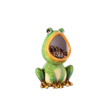 Load image into Gallery viewer, Terracotta Open-Mouth Frog Bird Feeder