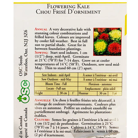 Flowering Kale - Bold Seeds, OSC