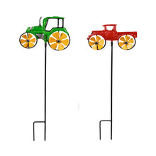 Load image into Gallery viewer, Mini Farmhouse Wind Spinner Garden Stake, 19.25in