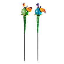 Load image into Gallery viewer, Glow in the Dark Toucan Garden Stake, 27.5in