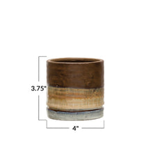Load image into Gallery viewer, Pot, 3in, Stoneware, Ombre Reactive Glaze