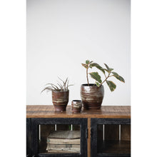 Load image into Gallery viewer, Pot, 2in, Stoneware, Reactive Glaze with Saucer