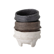 Load image into Gallery viewer, Pot, 6in, Paper Mache Footed Bowl