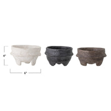 Load image into Gallery viewer, Pot, 6in, Paper Mache Footed Bowl