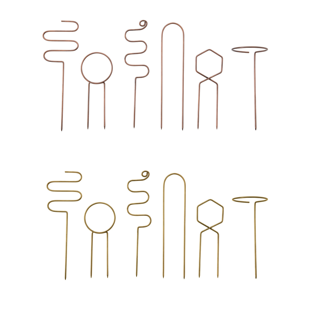 Gold/Copper Finish Iron Mini Trellis, 10-14in