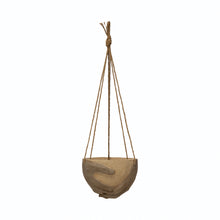 Load image into Gallery viewer, Pot, 4in, Cement, Hands with Jute Hanger