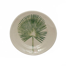 Load image into Gallery viewer, Stoneware Plate with Debossed Leaf, 5in
