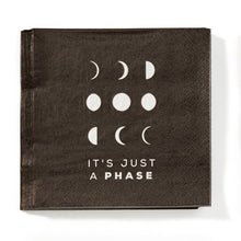 Load image into Gallery viewer, Paper Cocktail Napkin, Drinking, Black, 12 ct