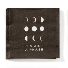 Load image into Gallery viewer, Paper Cocktail Napkin, Drinking, Black, 12 ct