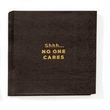 Load image into Gallery viewer, Paper Cocktail Napkin, Drinking, Black, 12 ct