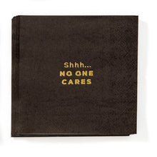 Load image into Gallery viewer, Paper Cocktail Napkin, Drinking, Black, 12 ct