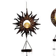 Load image into Gallery viewer, Solar Metal Celestial Windchime, 41in, 2 Styles
