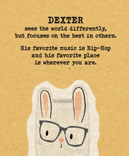 Load image into Gallery viewer, Pot, 3in, Ceramic, Dexter the Bunny with Glasses