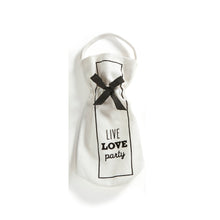 Load image into Gallery viewer, Cotton Wine Bag, Black & White Sentiment, 3 Styles