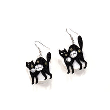 Load image into Gallery viewer, Flashing Halloween Glitter Earrings, 4 Styles