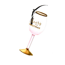 Load image into Gallery viewer, Wine Glass Ornament with Sentiment, 6 Styles