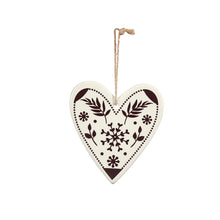 Load image into Gallery viewer, Ceramic Black & White Scandi Ornament, 4 Styles