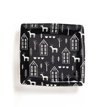 Load image into Gallery viewer, Black & White Scandi Woods Ceramic Plate, 7.25oz