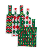 Load image into Gallery viewer, Fold-Away Christmas Shopping Bag Keychain