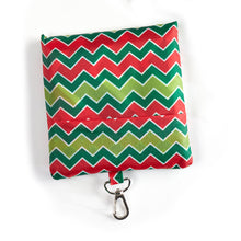 Load image into Gallery viewer, Fold-Away Christmas Shopping Bag Keychain