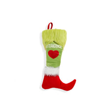 Load image into Gallery viewer, Grinch-Themed Stocking w/ Sentiment, 19in, 3 Style