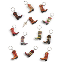 Load image into Gallery viewer, Cowboy Boot Keychain, 2.5in, 12 Styles