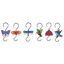 Load image into Gallery viewer, Metal & Glass Critter Garden Hook, 12in