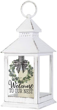 Load image into Gallery viewer, Farmhouse Lantern with LED Candle, 11in, 4 Asst