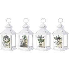Load image into Gallery viewer, Farmhouse Lantern with LED Candle, 11in, 4 Asst