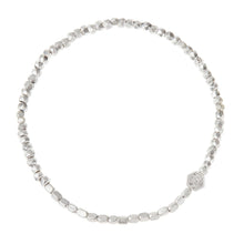 Load image into Gallery viewer, Mini Metal Stacking Bracelet, Silver