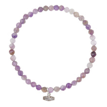 Load image into Gallery viewer, Mini Faceted Stone Stacking Bracelet, Amethyst
