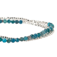 Load image into Gallery viewer, Delicate Stone Wrap Bracelet, Apatite