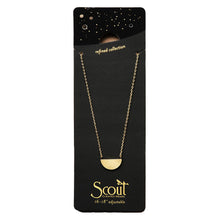 Load image into Gallery viewer, Scout Refined Necklace, Half Moon, Gold