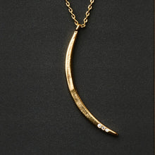 Load image into Gallery viewer, Scout Refined Necklace, Gibbous Slice, Gold