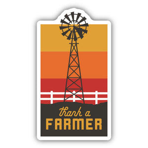 Thank a Farmer Sticker, 3in