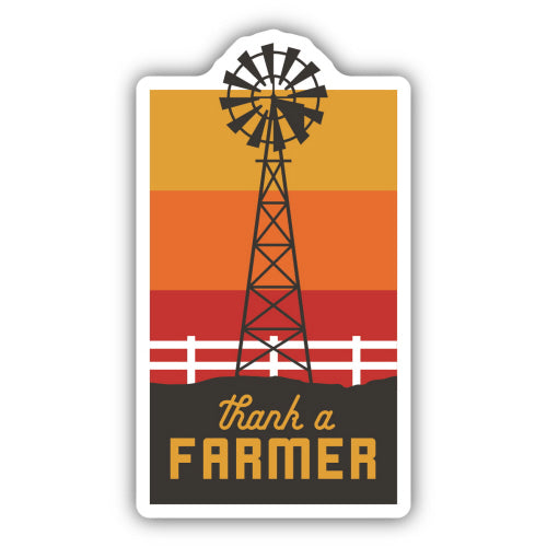 Thank a Farmer Sticker, 3in