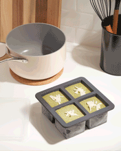 Load image into Gallery viewer, Peak Cup Cubes Freezer Tray, 4 Cubes, Charcoal