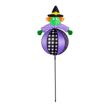 Load image into Gallery viewer, Fall Round Panel Pinwheel Spinner Stake, 41in