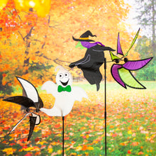 Load image into Gallery viewer, Witch/Ghost Pinwheel Spinner Stake, 40in