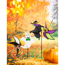 Load image into Gallery viewer, Witch/Ghost Pinwheel Spinner Stake, 40in