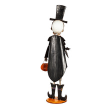 Load image into Gallery viewer, Formal Skeleton Metal Garden Statue, 32.25in