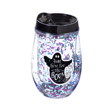 Load image into Gallery viewer, Double Wall Glitter Halloween Tumbler, 10oz
