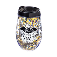 Load image into Gallery viewer, Double Wall Glitter Halloween Tumbler, 10oz