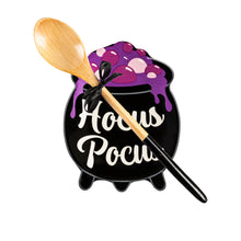Load image into Gallery viewer, Cauldron Ceramic Spoon Rest & Wooden Spoon Set