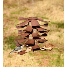 Load image into Gallery viewer, Metal Pine Cone Bird Feeder