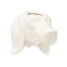 Load image into Gallery viewer, Pot, 1.5in, Ceramic, Dachshund Head Wall Planter