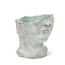 Load image into Gallery viewer, Planter, Cement, Half Male Face Sculpture