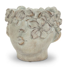 Load image into Gallery viewer, Planter, Cement, Kissing Face, Large