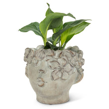 Load image into Gallery viewer, Planter, Cement, Kissing Face, Large